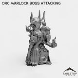 Tabletop Terrain Miniature Orc Warlock Boss