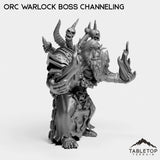 Tabletop Terrain Miniature Orc Warlock Boss