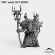 Tabletop Terrain Miniature Orc Warlock Boss Orc Warlock Boss