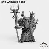 Tabletop Terrain Miniature Orc Warlock Boss Orc Warlock Boss