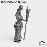 Tabletop Terrain Miniature Orc Warlock Female