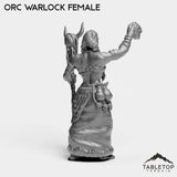 Tabletop Terrain Miniature Orc Warlock Female