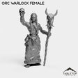 Tabletop Terrain Miniature Orc Warlock Female