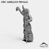 Tabletop Terrain Miniature Orc Warlock Female