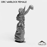 Tabletop Terrain Miniature Orc Warlock Female
