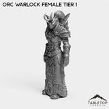 Tabletop Terrain Miniature Orc Warlock Female Tier 1