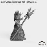 Tabletop Terrain Miniature Orc Warlock Female Tier 1