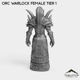 Tabletop Terrain Miniature Orc Warlock Female Tier 1
