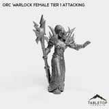 Tabletop Terrain Miniature Orc Warlock Female Tier 1