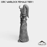 Tabletop Terrain Miniature Orc Warlock Female Tier 1