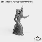 Tabletop Terrain Miniature Orc Warlock Female Tier 1