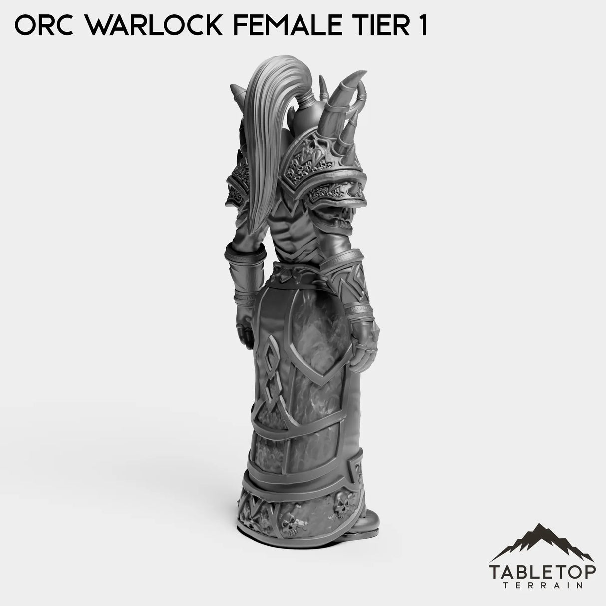 Tabletop Terrain Miniature Orc Warlock Female Tier 1