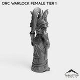 Tabletop Terrain Miniature Orc Warlock Female Tier 1