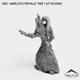 Tabletop Terrain Miniature Orc Warlock Female Tier 1