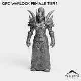 Tabletop Terrain Miniature Orc Warlock Female Tier 1 Orc Warlock Female Tier 1