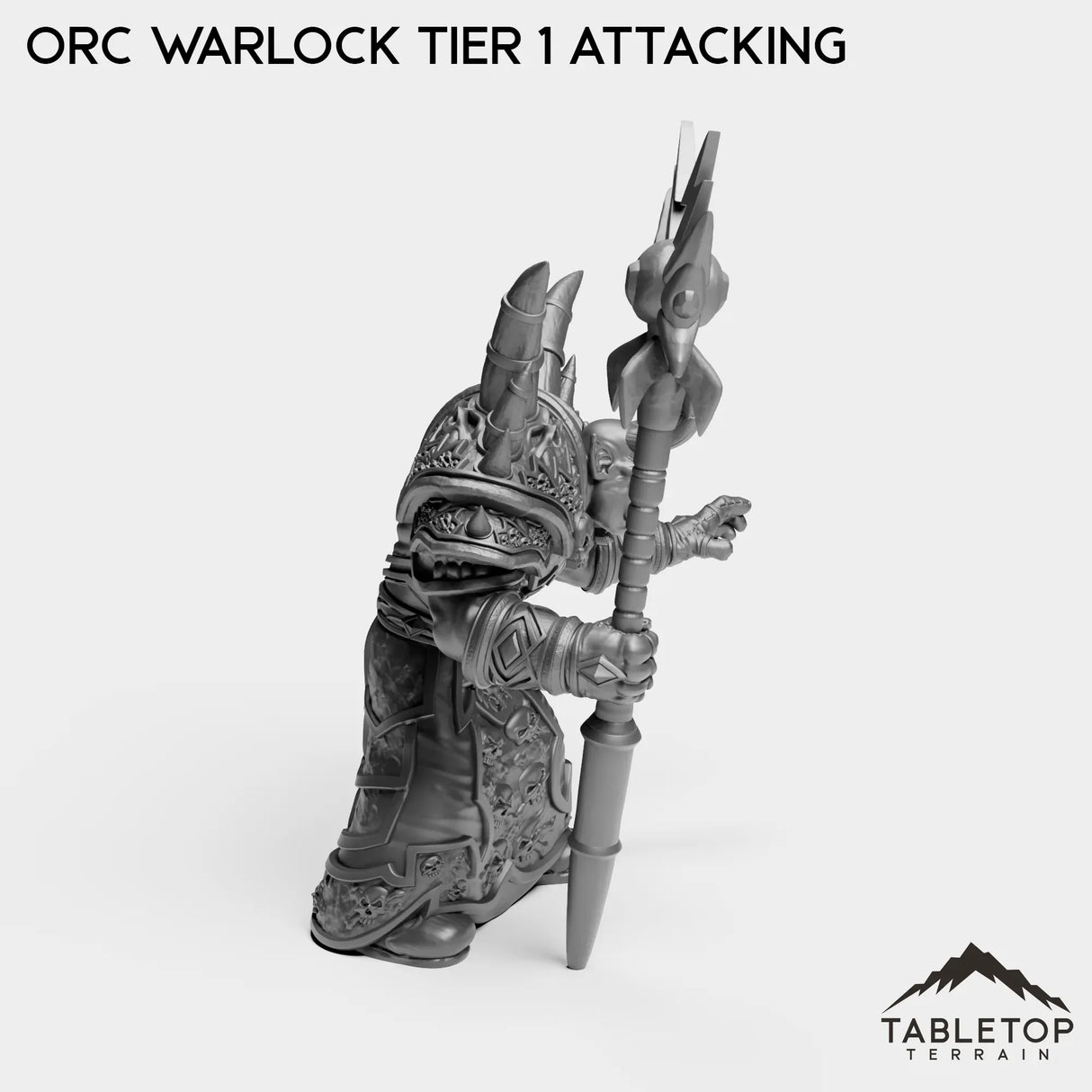 Tabletop Terrain Miniature Orc Warlock Tier 1