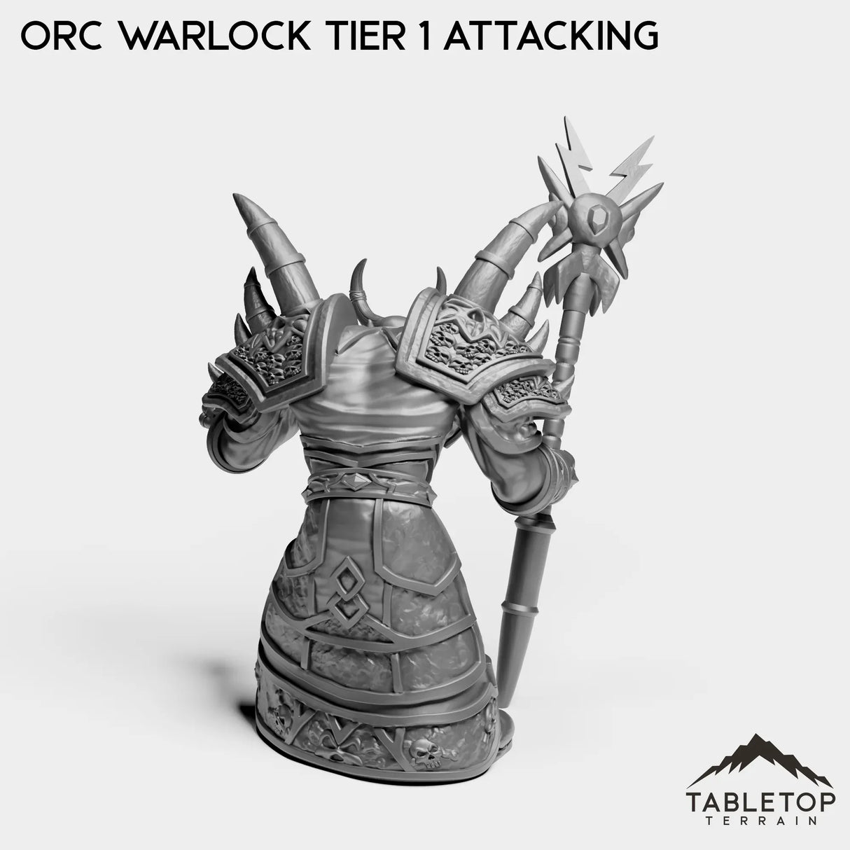 Tabletop Terrain Miniature Orc Warlock Tier 1
