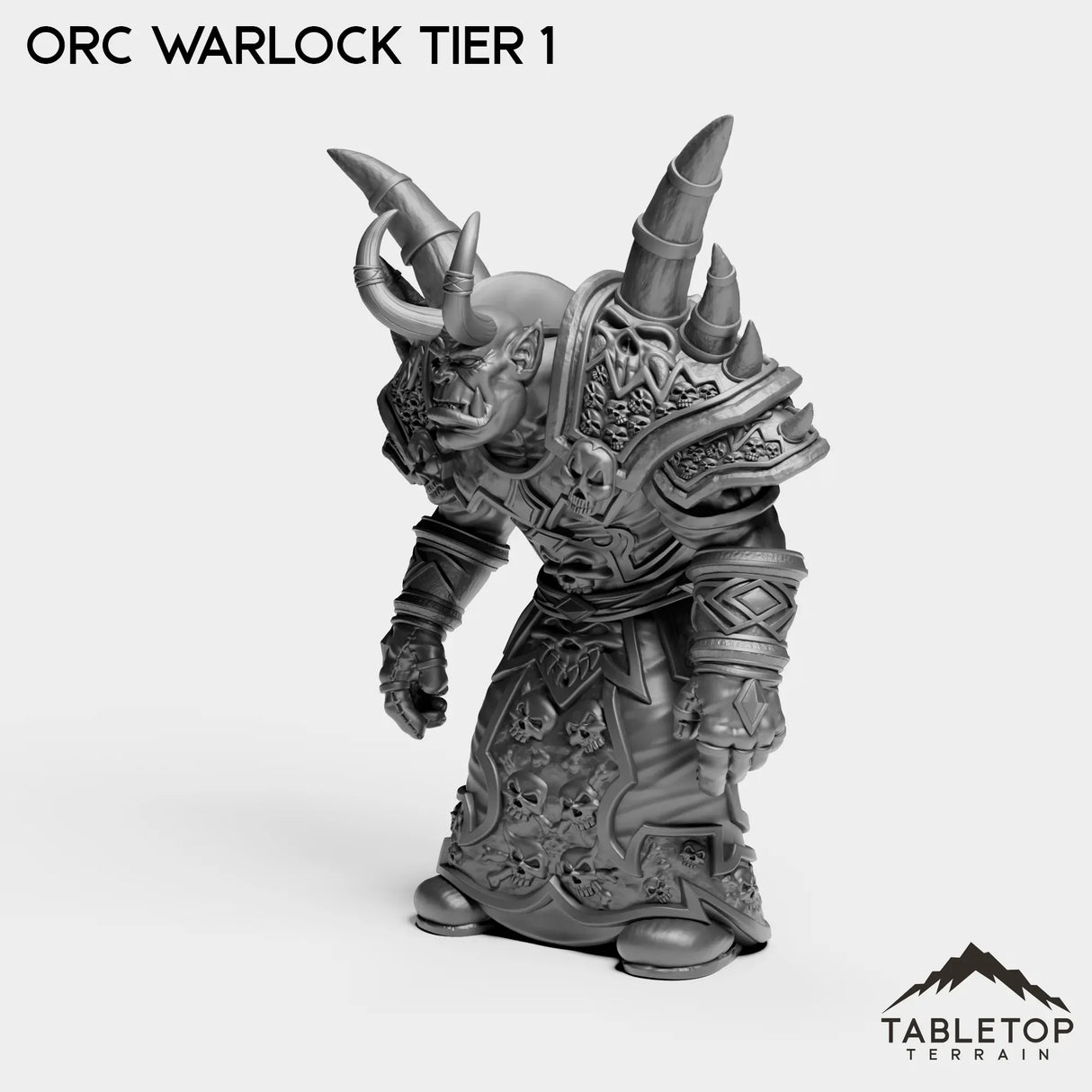 Tabletop Terrain Miniature Orc Warlock Tier 1