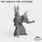 Tabletop Terrain Miniature Orc Warlock Tier 1