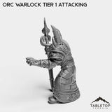 Tabletop Terrain Miniature Orc Warlock Tier 1