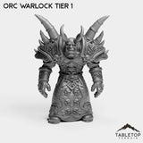 Tabletop Terrain Miniature Orc Warlock Tier 1 Orc Warlock Tier 1