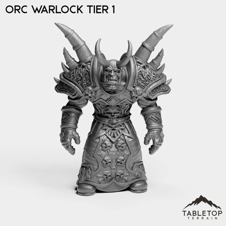 Tabletop Terrain Miniature Orc Warlock Tier 1 Orc Warlock Tier 1