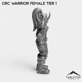 Tabletop Terrain Miniature Orc Warrior Female Tier 1