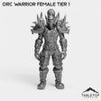 Tabletop Terrain Miniature Orc Warrior Female Tier 1 Orc Warrior Female Tier 1