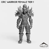 Tabletop Terrain Miniature Orc Warrior Female Tier 1 Orc Warrior Female Tier 1