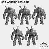 Tabletop Terrain Miniature Orc Warrior Standing Orc Starters