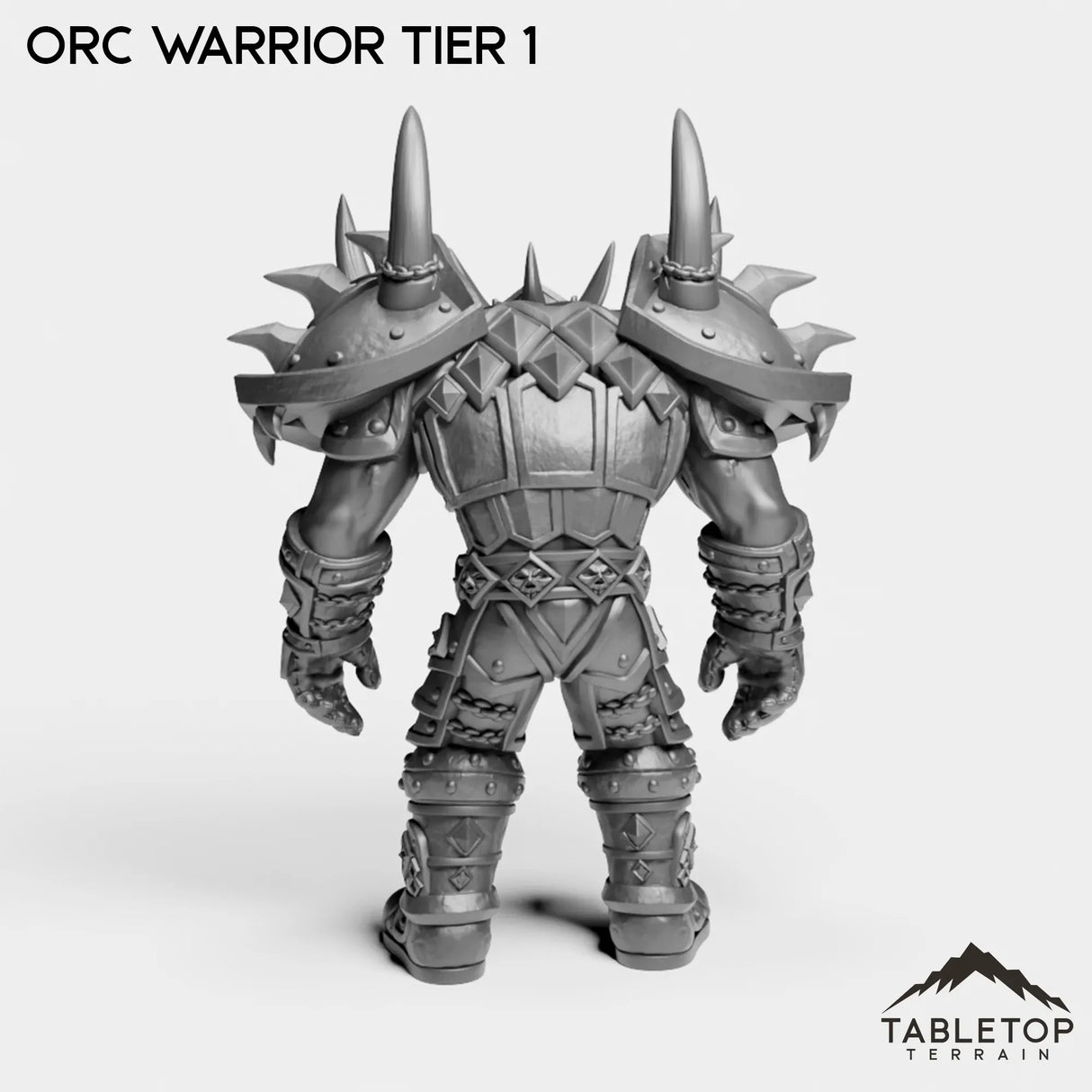 Tabletop Terrain Miniature Orc Warrior Tier 1