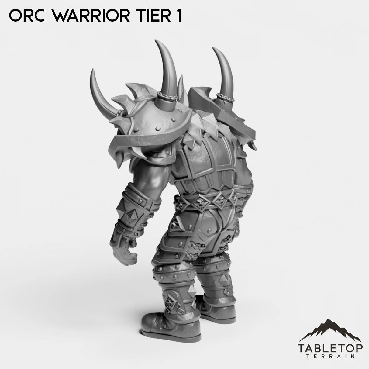 Tabletop Terrain Miniature Orc Warrior Tier 1