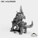 Tabletop Terrain Miniature Orc Wolfrider