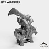 Tabletop Terrain Miniature Orc Wolfrider
