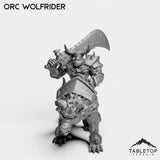 Tabletop Terrain Miniature Orc Wolfrider