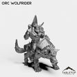 Tabletop Terrain Miniature Orc Wolfrider