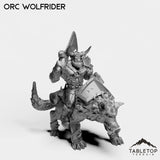 Tabletop Terrain Miniature Orc Wolfrider