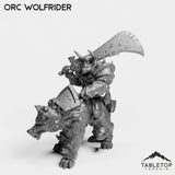 Tabletop Terrain Miniature Orc Wolfrider