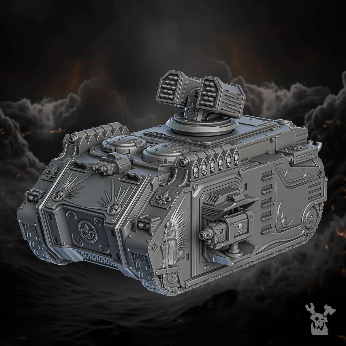 Tabletop Terrain Miniature Order of Repentance APC + all modifications