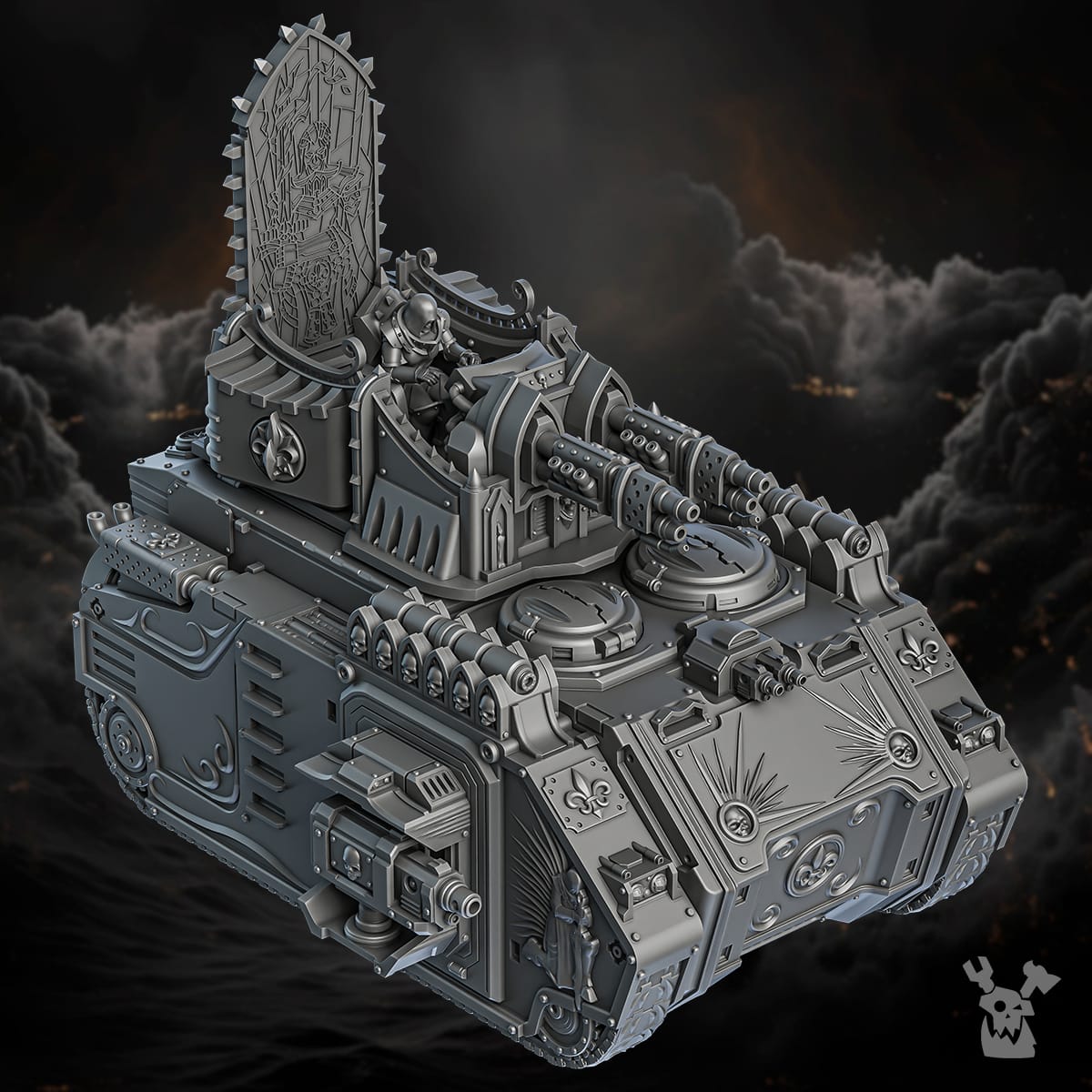 Tabletop Terrain Miniature Order of Repentance APC + all modifications