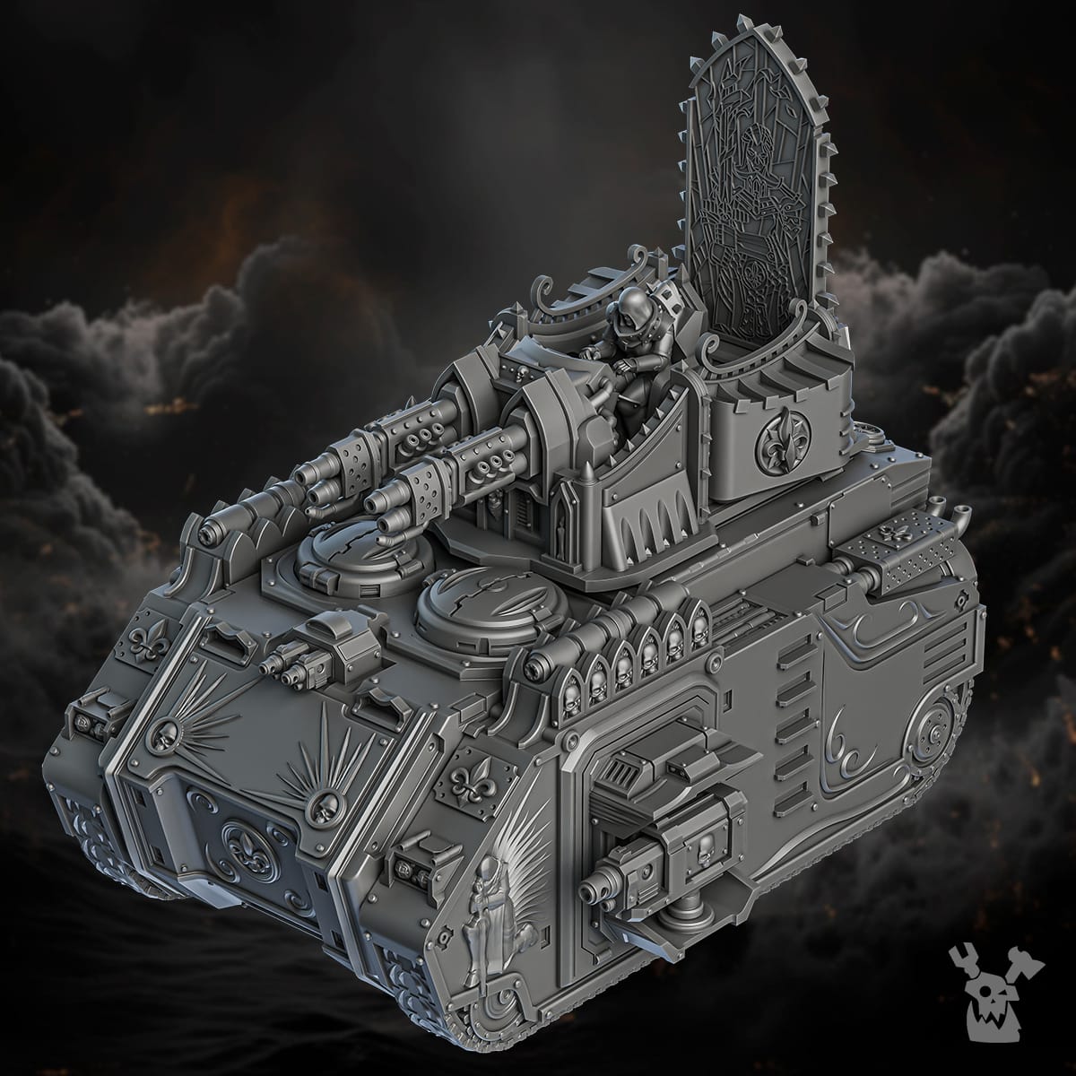 Tabletop Terrain Miniature Order of Repentance APC + all modifications