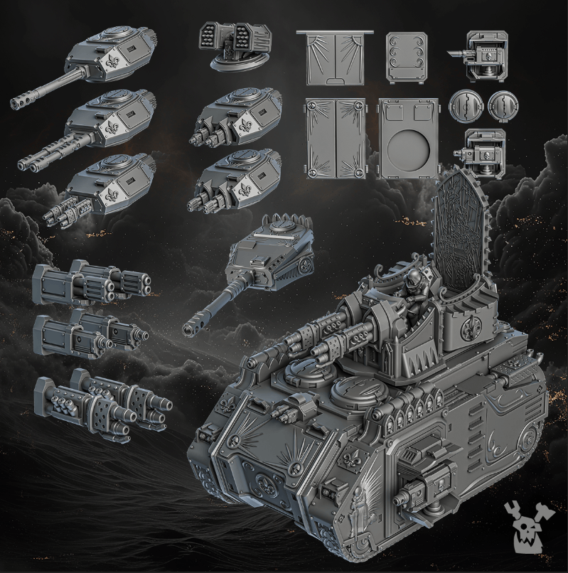 Tabletop Terrain Miniature Order of Repentance APC + all modifications