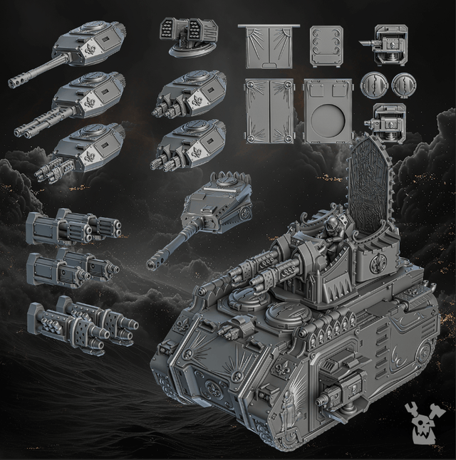 Tabletop Terrain Miniature Order of Repentance APC + all modifications