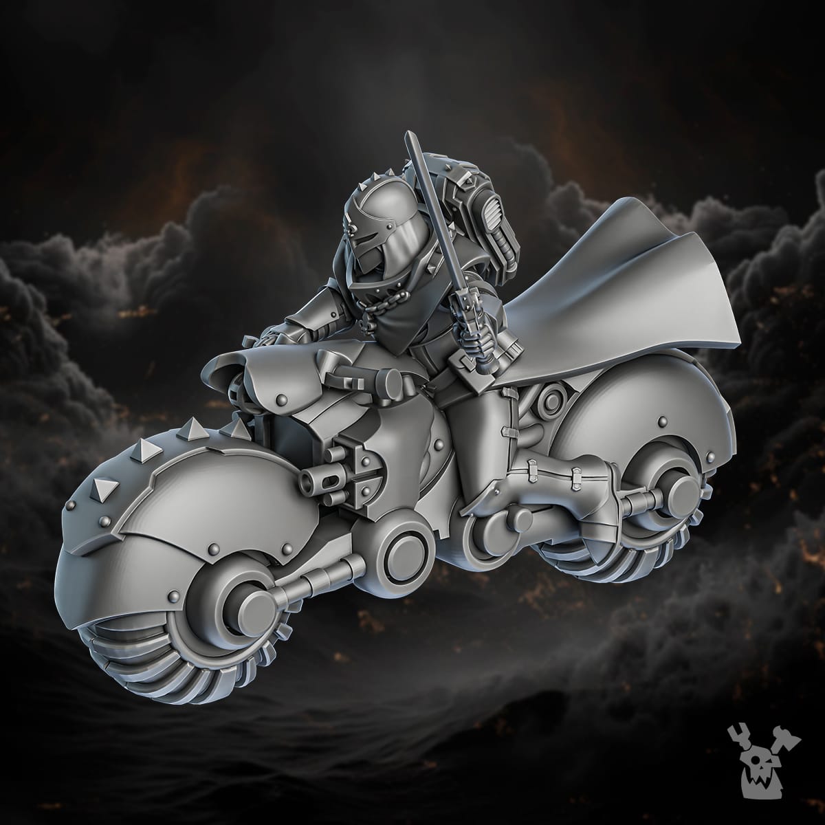 Tabletop Terrain Miniature Order of Repentance Biker Sisters Squad