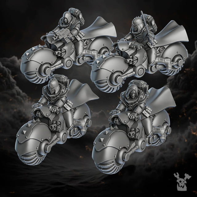 Tabletop Terrain Miniature Order of Repentance Biker Sisters Squad