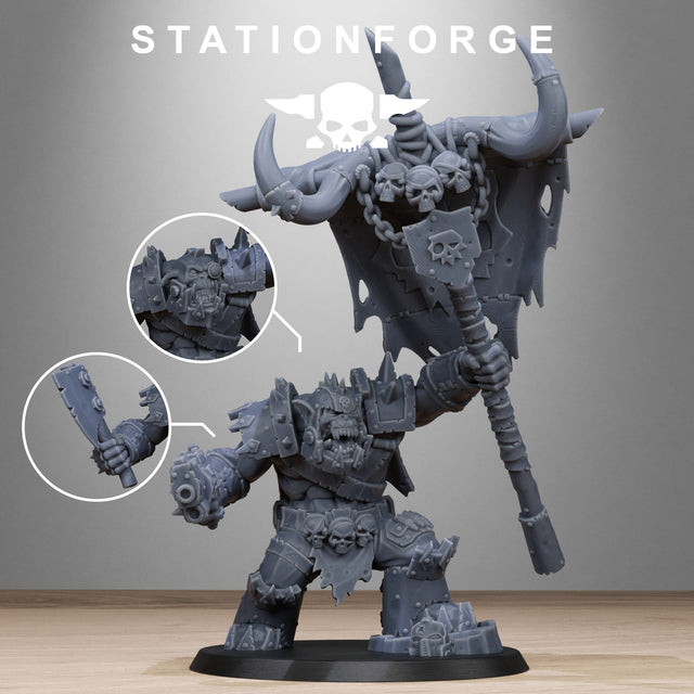 Tabletop Terrain Miniature Orkaz Bearer Boss