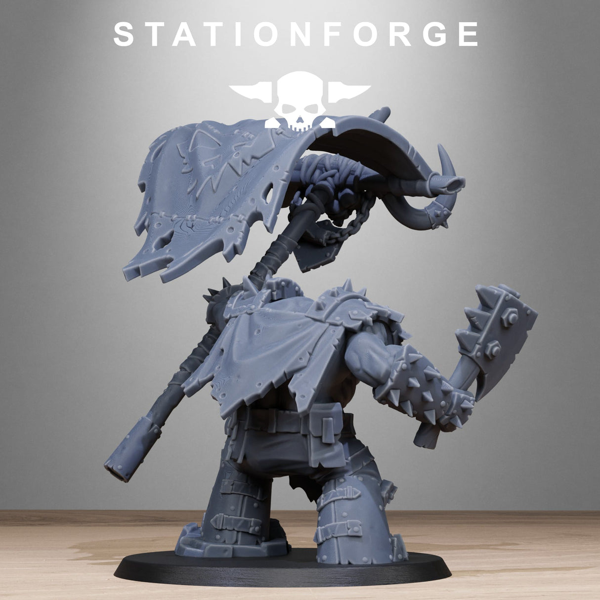 Tabletop Terrain Miniature Orkaz Bearer Boss