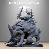 Tabletop Terrain Miniature Orkaz Beast-Rider Warlord