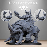 Tabletop Terrain Miniature Orkaz Beast-Rider Warlord