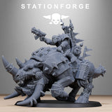Tabletop Terrain Miniature Orkaz Beast-Rider Warlord